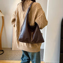 New Tote bag hand bill of lading shoulder women's bag retro simple large bag Tote bag