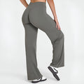 NCLAGEN Straight-Leg Pants Ultra Soft Butter Fabric Women's Mid-Waist Yoga Pants GYM Naked Feel Pilates Running Sport Trousers