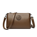 Versatile PU Crossbody Bag for Women Stylish High Quality Brand Design Zipper Solid Color Pattern Casual Daily Use Shoulder Bag