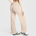 NCLAGEN Straight-Leg Pants Ultra Soft Butter Fabric Women's Mid-Waist Yoga Pants GYM Naked Feel Pilates Running Sport Trousers
