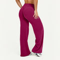 NCLAGEN Straight-Leg Pants Ultra Soft Butter Fabric Women's Mid-Waist Yoga Pants GYM Naked Feel Pilates Running Sport Trousers